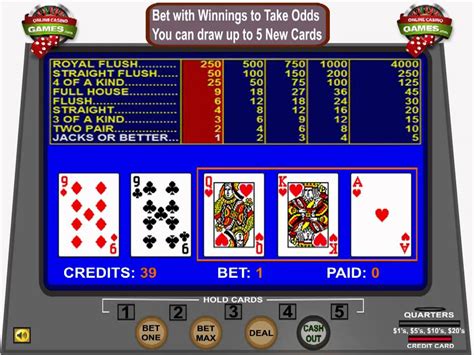 how to play video poker at casino